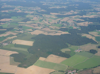 空中视图德国景观