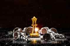 黄金女王国际象棋包围数量下降银国际象棋