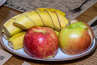 水果片板板水果表格苹果香蕉减少片