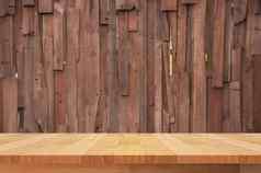 棕色（的）木地板上难看的东西木板材墙背景