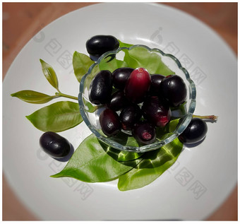 黑色的李子叶维生素铁血红蛋白心健康的对待糖尿病夏天季节水果