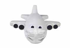 科维德旅行限制概念玩具飞机