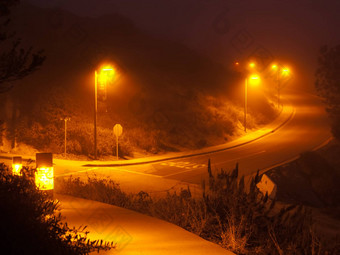 晚上高速公路场景