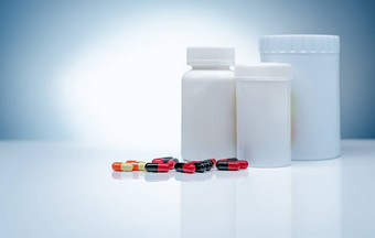 抗生素胶囊药片空白标签塑料药物瓶