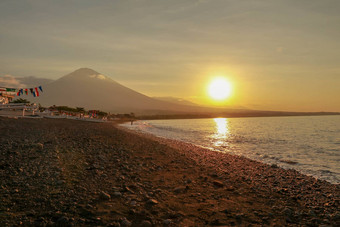 日落<strong>巴厘岛</strong>海伟大的火山<strong>巴厘岛</strong>二氢茚酮