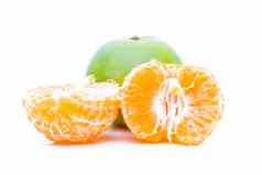 将军橙子水果白色背景