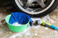洗车织物泡沫清洁车