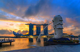 新加坡鱼尾狮公园市中心新加坡业务区