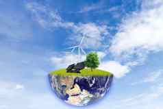 清洁能源地球元素图像有家具的美国国家航空航天局