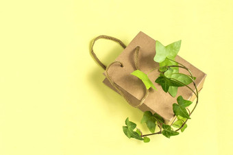<strong>环保</strong>购物袋分支绿色植物