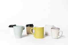 最小的咖啡杯表格模拟有创意的设计品牌对象