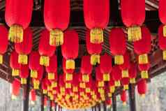 红色的中国人灯笼中国人一年