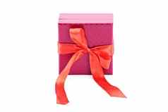 红色的礼物盒子红色的弓丝带