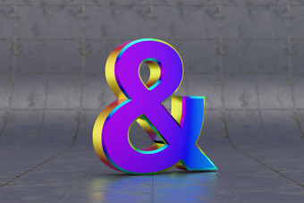 多色&象征光滑的彩虹色的标志瓷砖背景呈现字体。字符