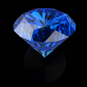 蓝色的钻石黑色的