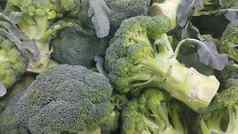 蔬菜背景西兰花卷心菜绿色桩超市