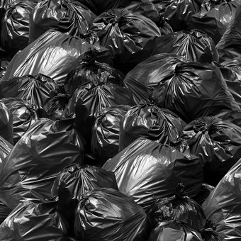 浪费背景<strong>垃圾袋</strong>黑色的本垃圾转储本垃圾垃圾垃圾塑料袋桩垃圾垃圾垃圾纹理