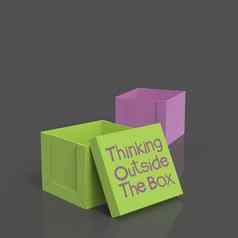 开放空白盒子思考盒子概念