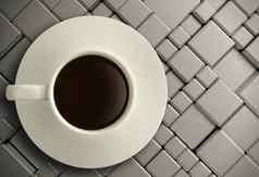 杯咖啡不锈钢钢