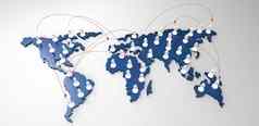 社会网络人类世界地图