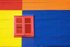 色彩斑斓的房子嘴布宜诺斯艾利斯停机坪