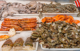 贝类海鲜市场