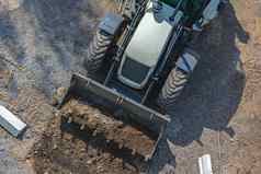 挖掘机桶挖掘建设路建设路特殊的机器