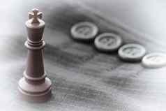 关闭国际象棋数字西装背景策略leadersh