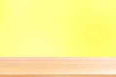 空木表格地板梯度黄色的软背景木表格董事会空前面色彩斑斓的梯度木板材空白光黄色的梯度显示产品横幅广告