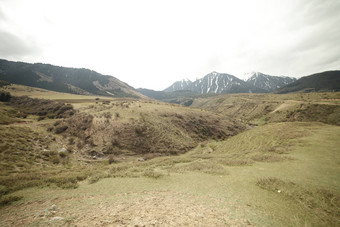 美丽的山景观野生动物<strong>吉尔吉斯</strong>斯坦云天空<strong>吉尔吉斯</strong>斯坦