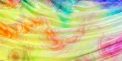 波色彩斑斓的绘画模式织物背景呈现