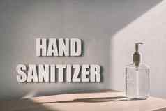 手洗手液广告牌标志科维德冠状病毒预防适当的措施清洁手酒精过来这里摩擦手消毒背景