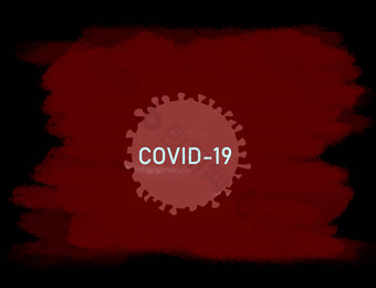 科维德冠状<strong>病毒</strong>图形设计电晕<strong>病毒</strong>模型应变<strong>细胞</strong>画红色的黑色的黑板上粉笔背景文本标题