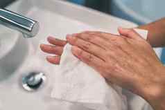 洗手步骤个人卫生科维德预防干燥手纸毛巾handwash冠状病毒感染预防清洁