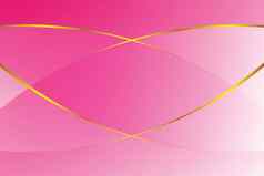 粉红色的梯度颜色软光金行图形化妆品横幅广告奢侈品现代背景插图