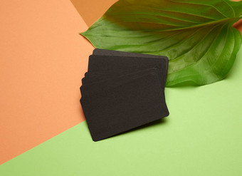 桩黑色的纸空业务卡片orange-green后台
