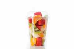 新鲜的减少水果塑料杯