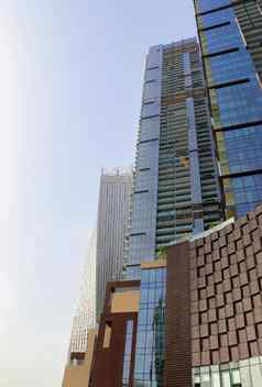 奢侈品现代摩天大楼中心迪拜城市曼联