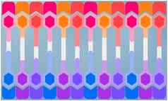 数字纺织设计六角艺术摘要背景