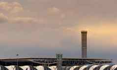 机场屋顶空气交通控制塔机场airpo