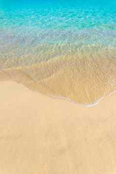 夏天背景沙子海滩软海波