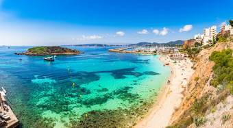 马略卡岛海滩波多黎各门户网站常识美丽的海岸马略卡岛西班牙地中海海