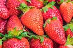 浆果水果新鲜的成熟的红色的草莓