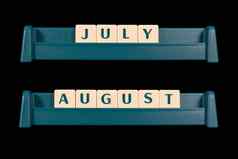 月标题使游戏一块瓷砖单词包括7月