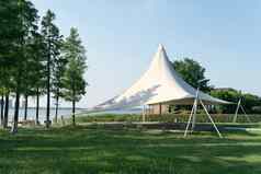 帆船帐篷湖公共公园风景