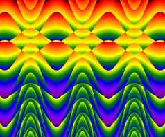 电脑生成的摘要色彩斑斓的分形艺术作品