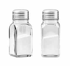 盐盐瓶孤立的白色背景
