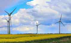 全景视图替代能源风米尔斯风力公园