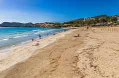 马略卡岛海滩普拉特亚《讨拉特》peguera美丽的海边西班牙巴利阿里群岛岛屿