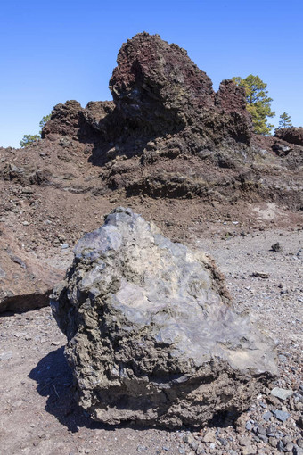 博尔德岩石火山火山口山泰德tenerife